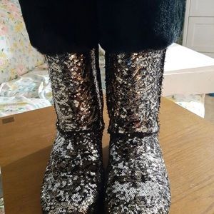 Juicy Couture sequin boots!